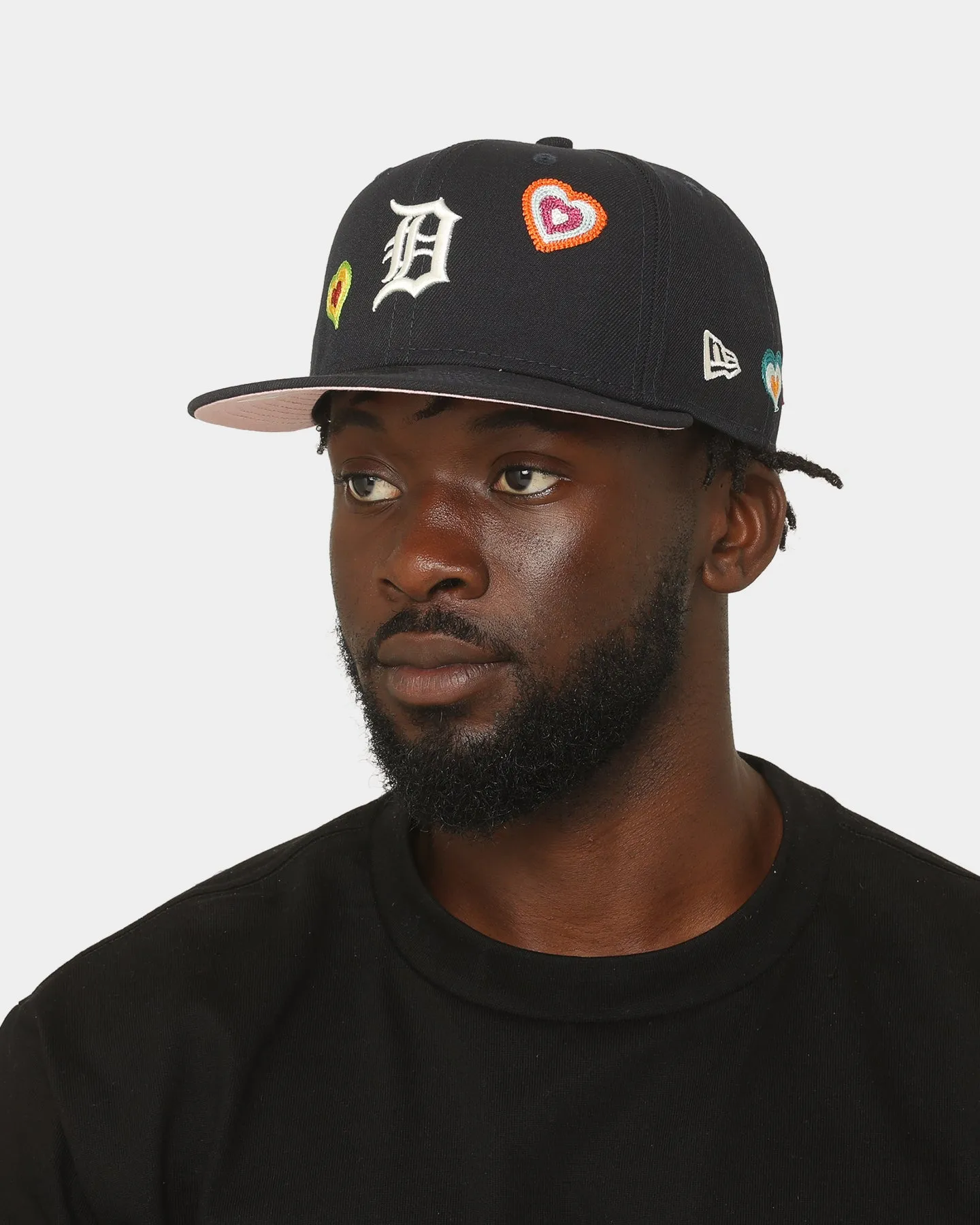New Era Detroit Tigers 'Chain Stitch Heart' 59FIFTY Fitted Multi-Coloured