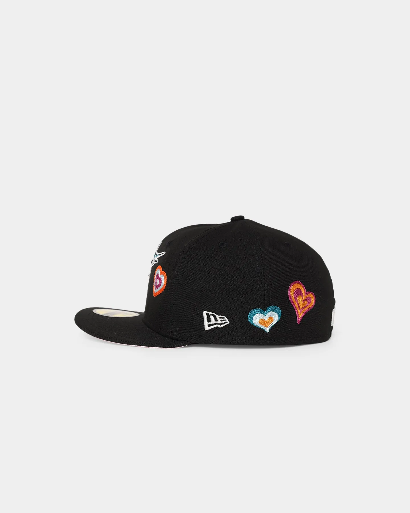 New Era Florida Marlins 'Chain Stitch Heart' 59FIFTY Fitted Multi-Coloured