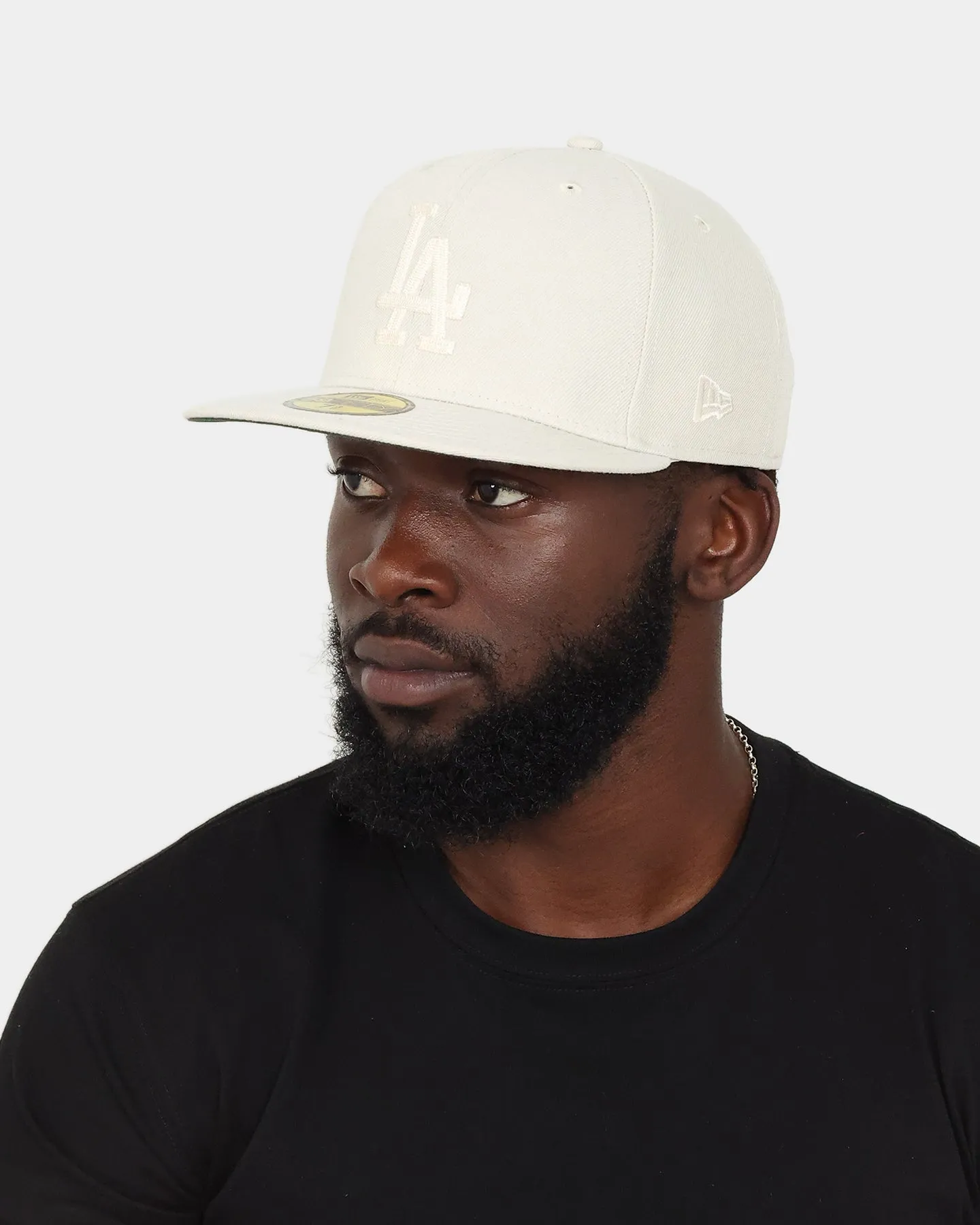 New Era Los Angeles Dodgers 'Chain Stitch' 59FIFTY Fitted Stone