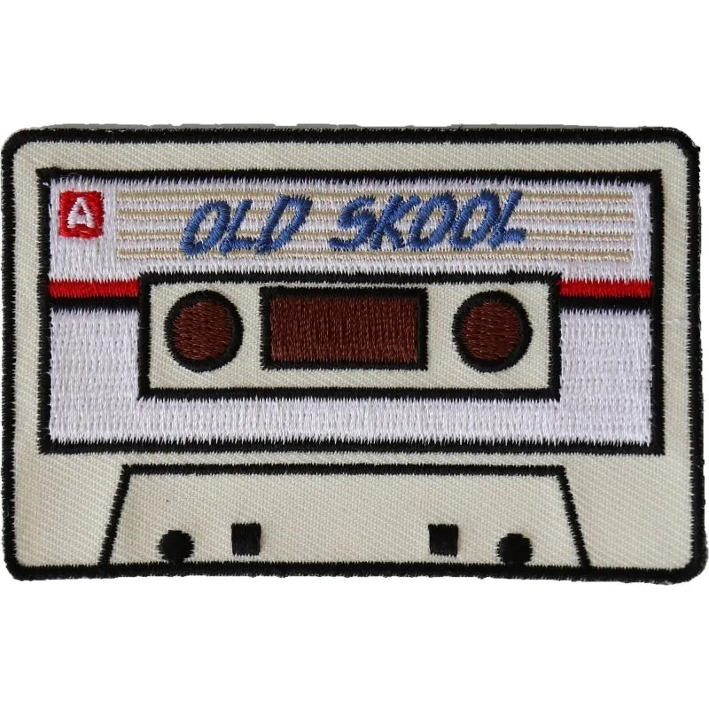 Old Skool Radio Cassette Novelty Iron on Patch