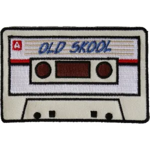 Old Skool Radio Cassette Novelty Iron on Patch