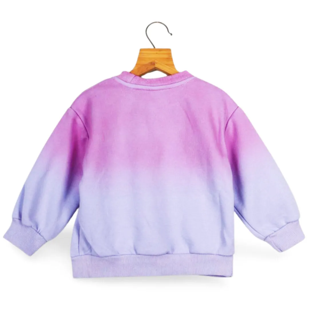 Orange & Purple Embroidered Sweatshirt