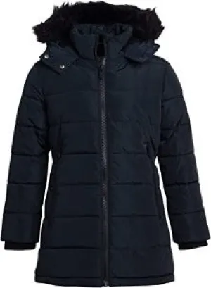 Quilted Anorak W/Oversized Zi Black