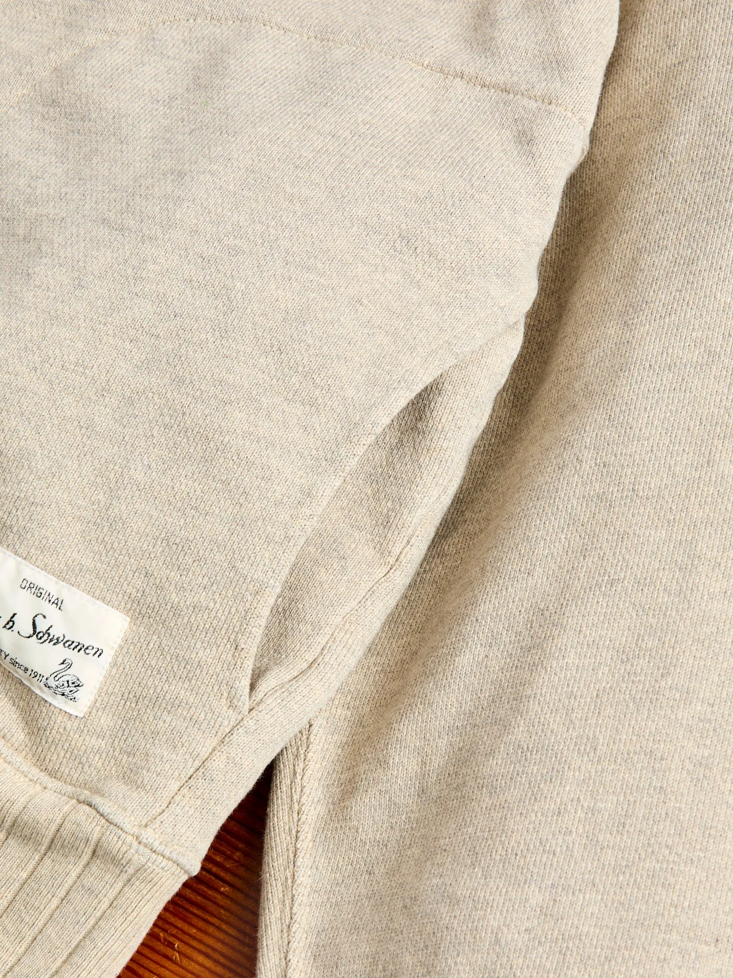 RFHD01 "Good Basics" Rugged Fleece 16oz Hoodie in Grey Melange Vintage