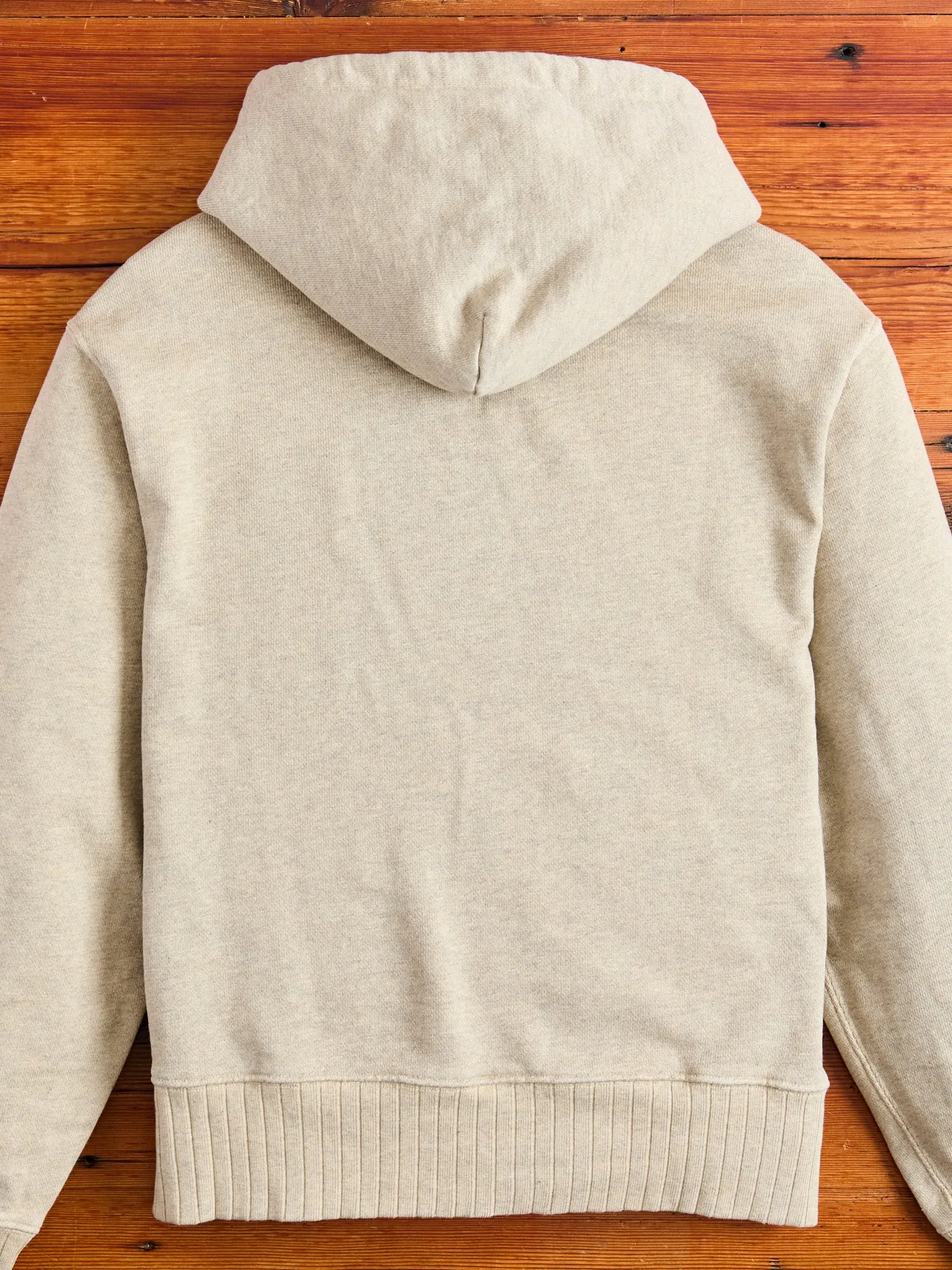 RFHD01 "Good Basics" Rugged Fleece 16oz Hoodie in Grey Melange Vintage