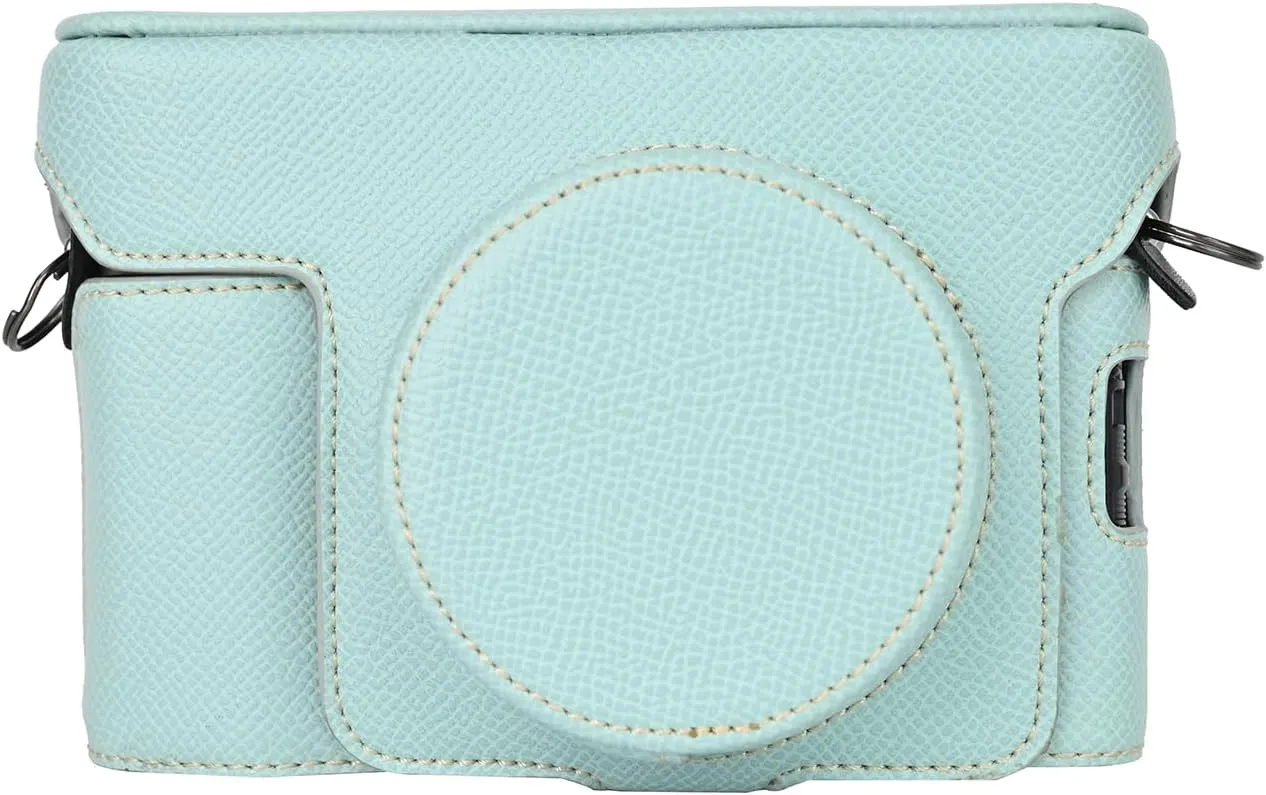 Rieibi X100VI Retro Leather Case for Fujifilm X100VI Digital Camera - Protective With Strap and Grip - Green