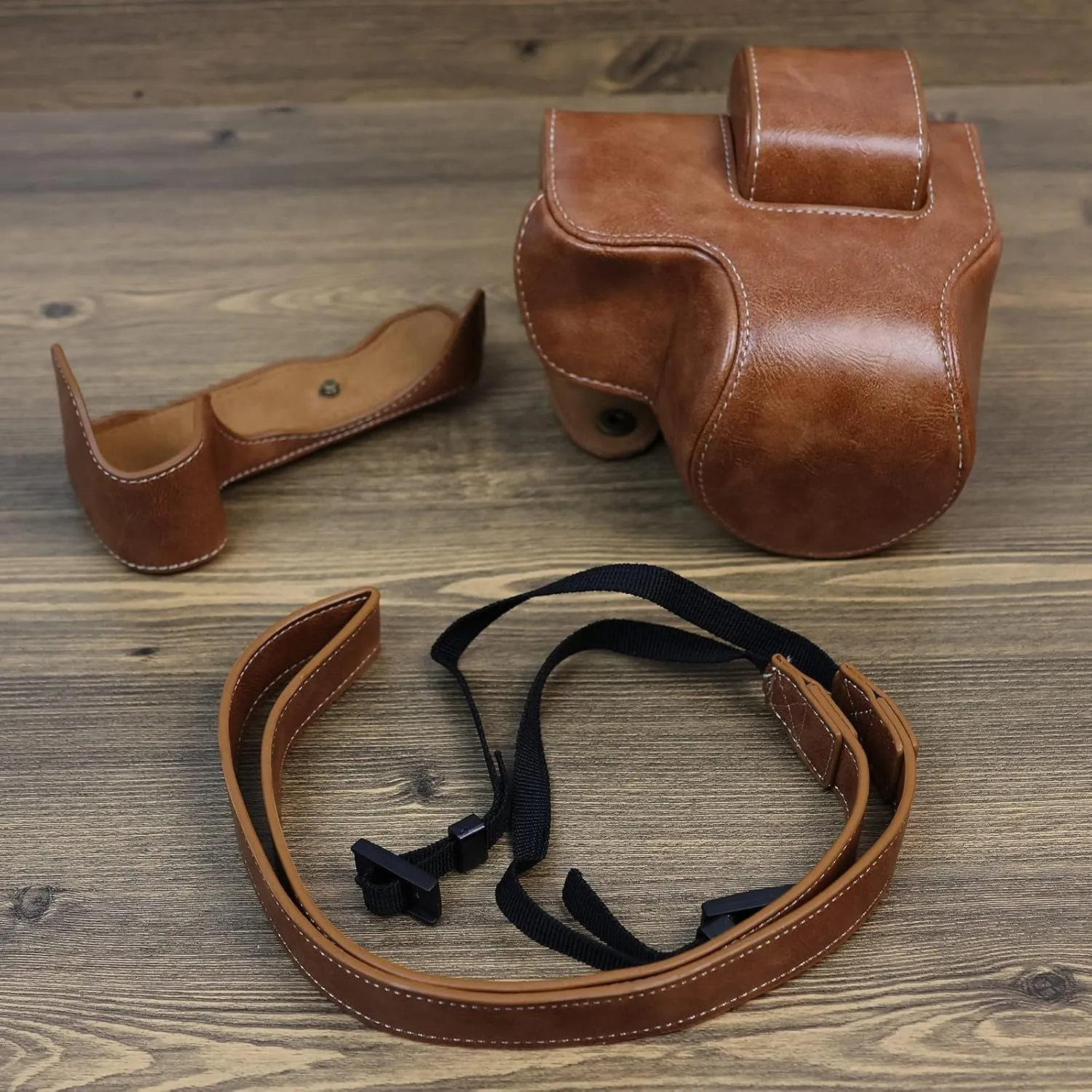 Rieibi Z30 Z50 Case - Vintage PU Leather Camera Case for Nikon Z30 Z50 DSLR Camera - Z30 Z50 Protective Case - Brown