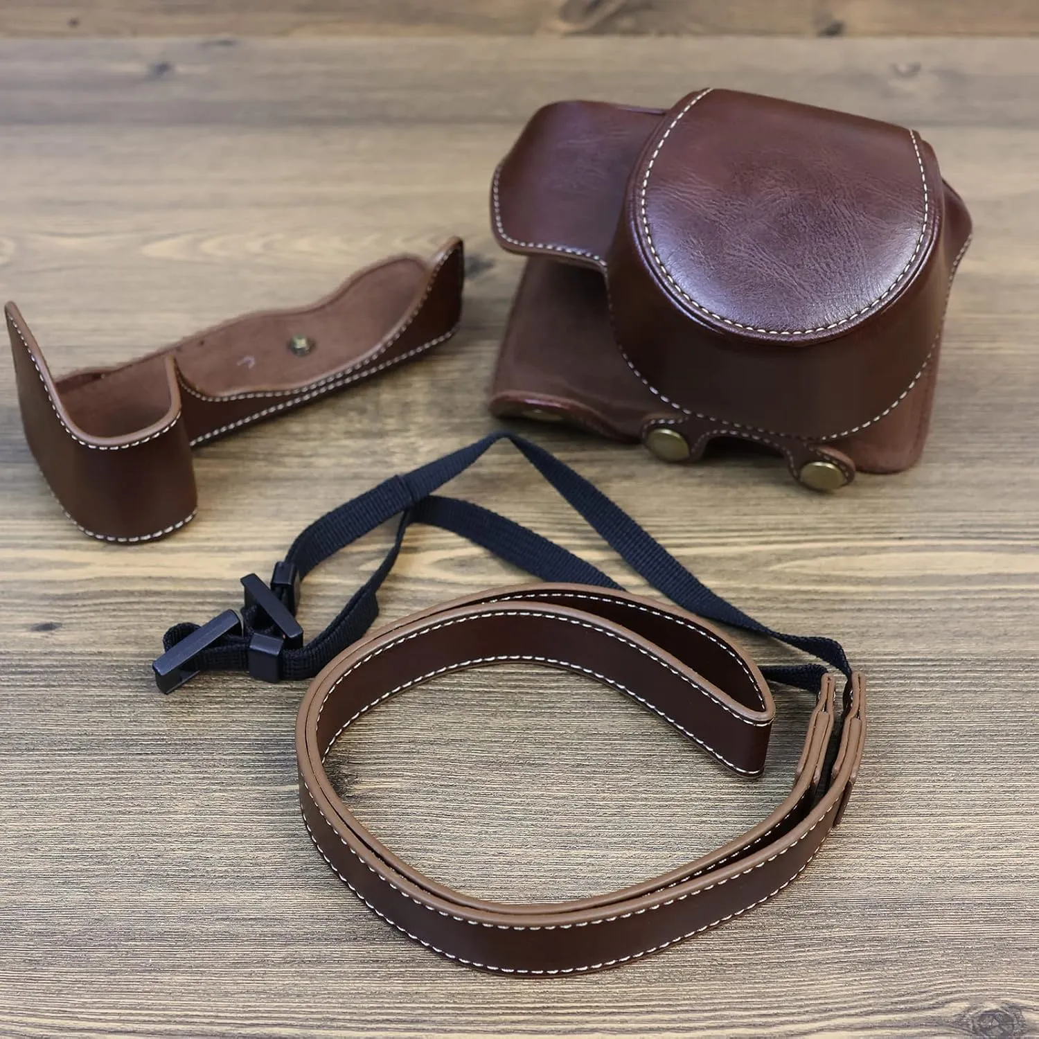 Rieibi Z30 Z50 Case - Vintage PU Leather Camera Case for Nikon Z30 Z50 DSLR Camera - Z30 Z50 Protective Case - Coffee