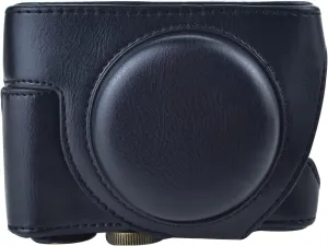 Rieibi ZV1 Case - Vintage PU Leather Camera Case for Sony ZV1 ZV-1 DSLR Camera - ZV-1 Protective Case - Black