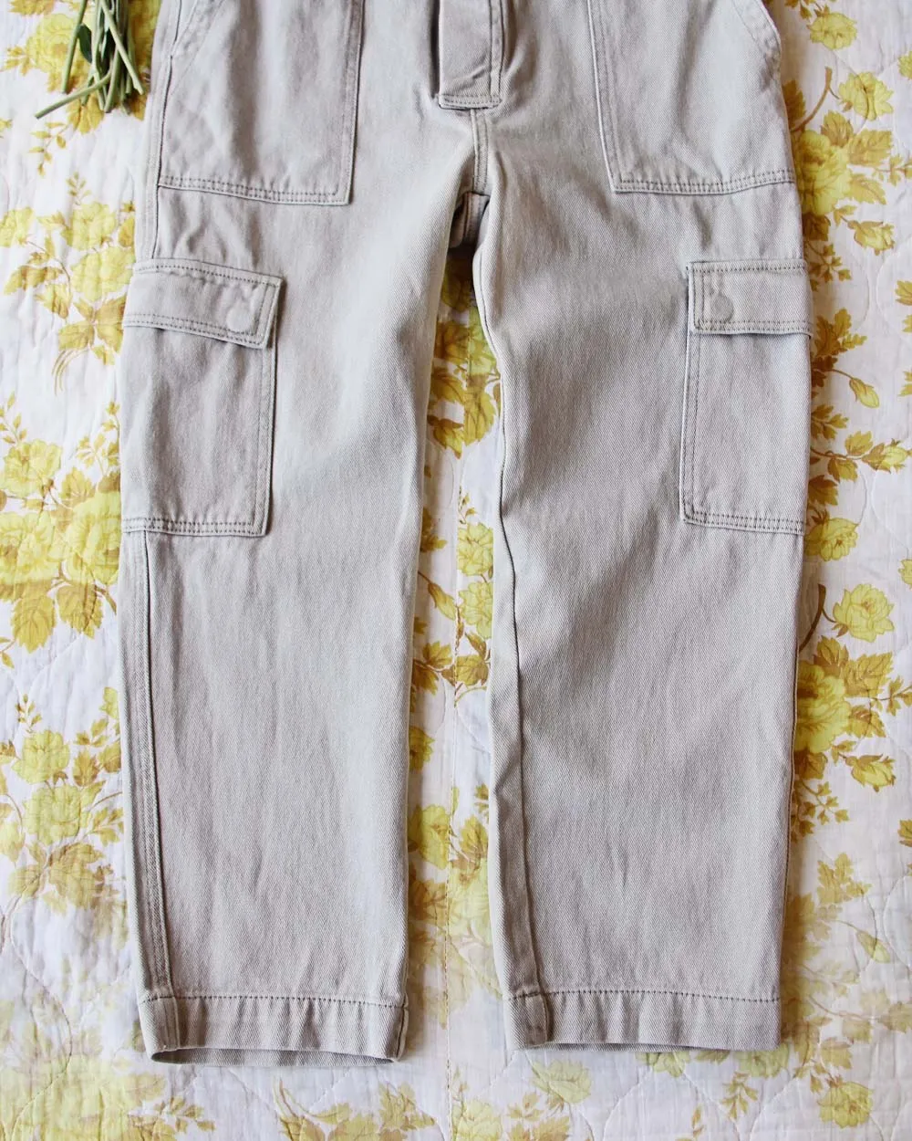 Rosie Coverall Utility Jumpsuit in Sand