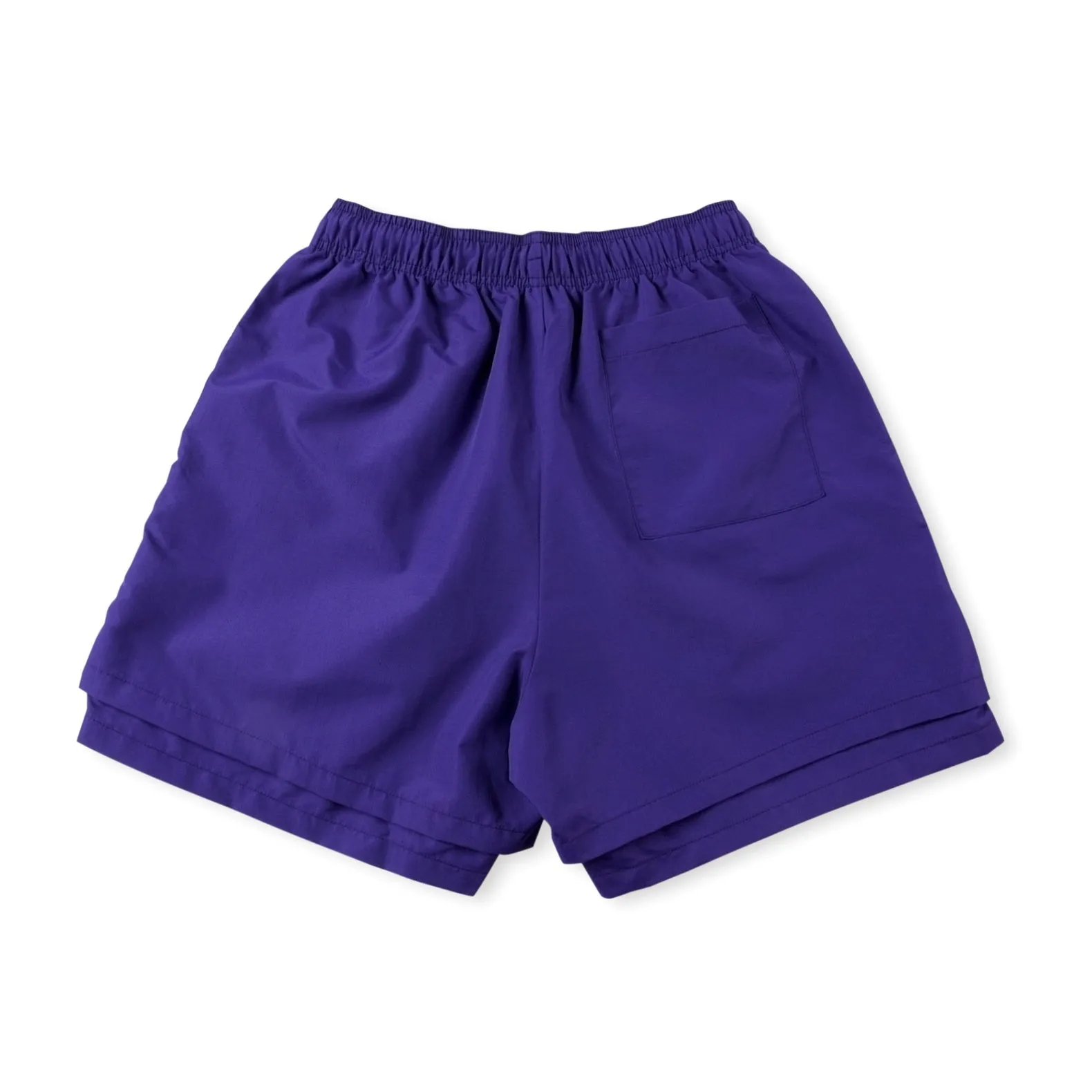 Sp5der 55555 Worldwide 5555 Logo Printed Shorts Purple