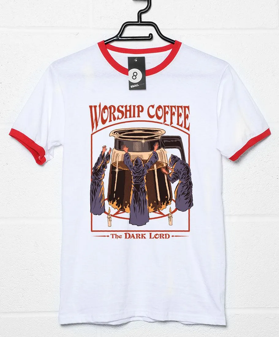 Steven Rhodes Worship Coffee Ringer T-Shirt