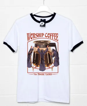 Steven Rhodes Worship Coffee Ringer T-Shirt