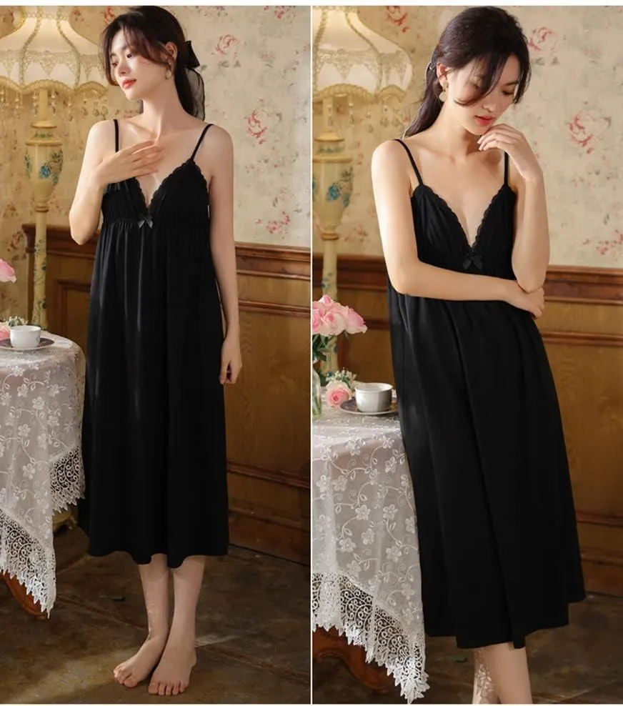 Super Soft Vintage Victorian Palace Style Nightgown Modal Viscose Rayon