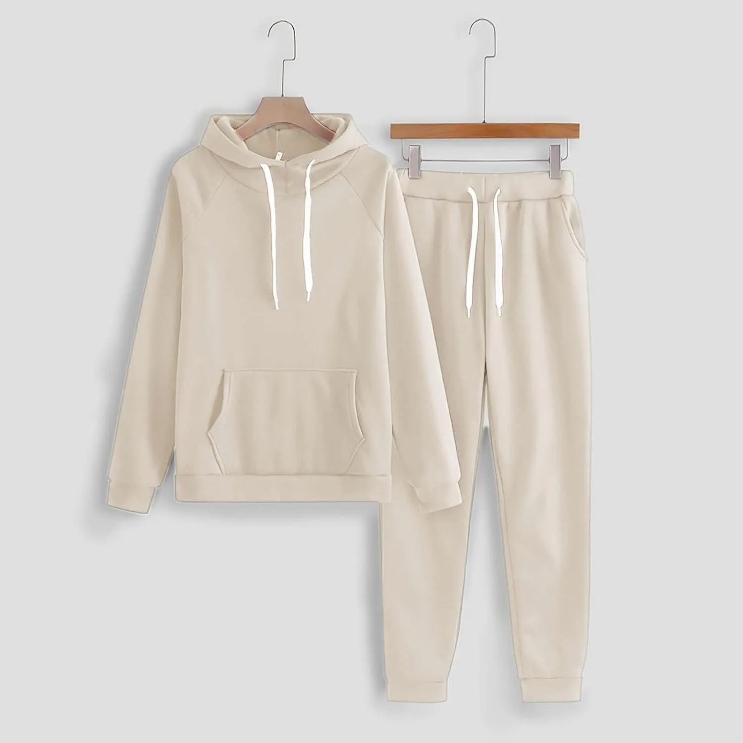 Sweat Shirt and Sweat Pants for Women Casual Sweatsuit Set Long Sleeve Pullover Drawstring Tracksuit Lounge Set