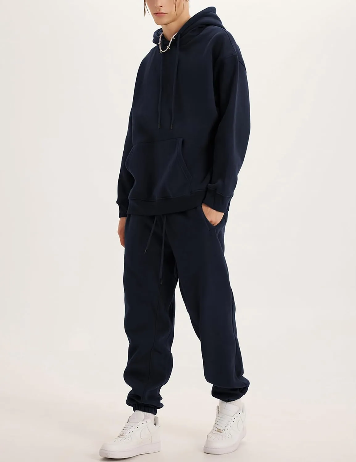 Tanming Mens Tracksuits 2 Piece Sweatsuit Sets Fleece Long Sleeve Hoodies Jogger Pants Athletic Jogging Outfits