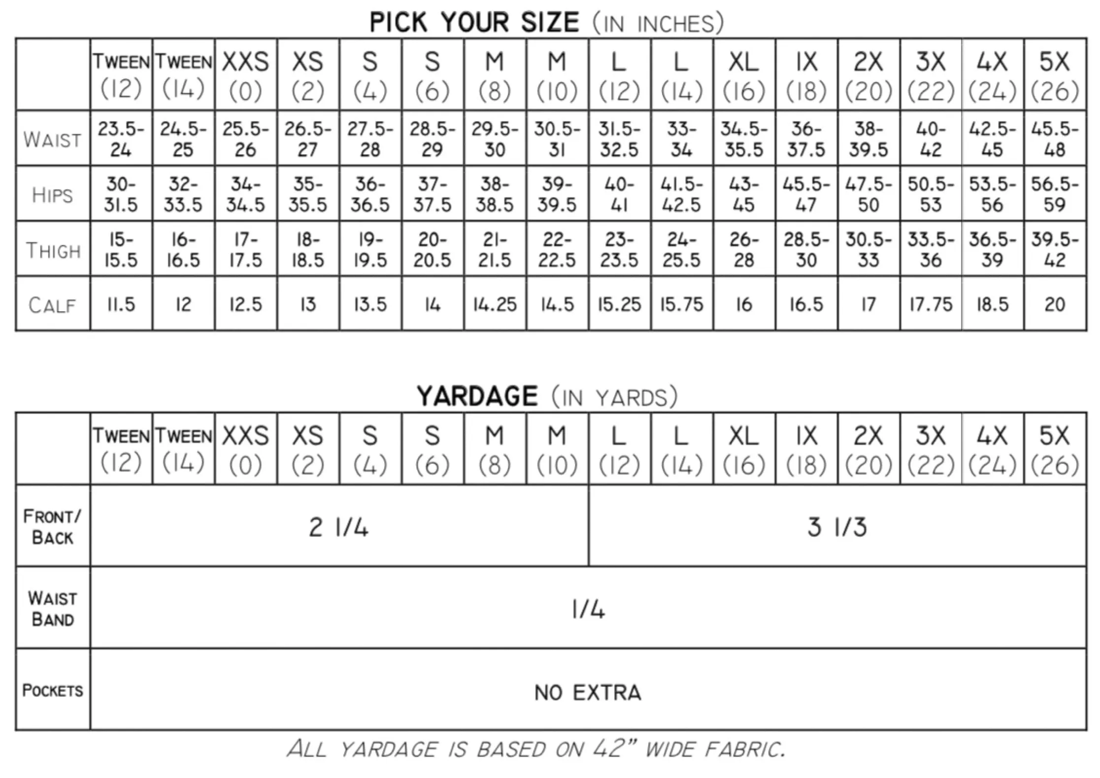 The Everlong Pants PDF Sewing Pattern