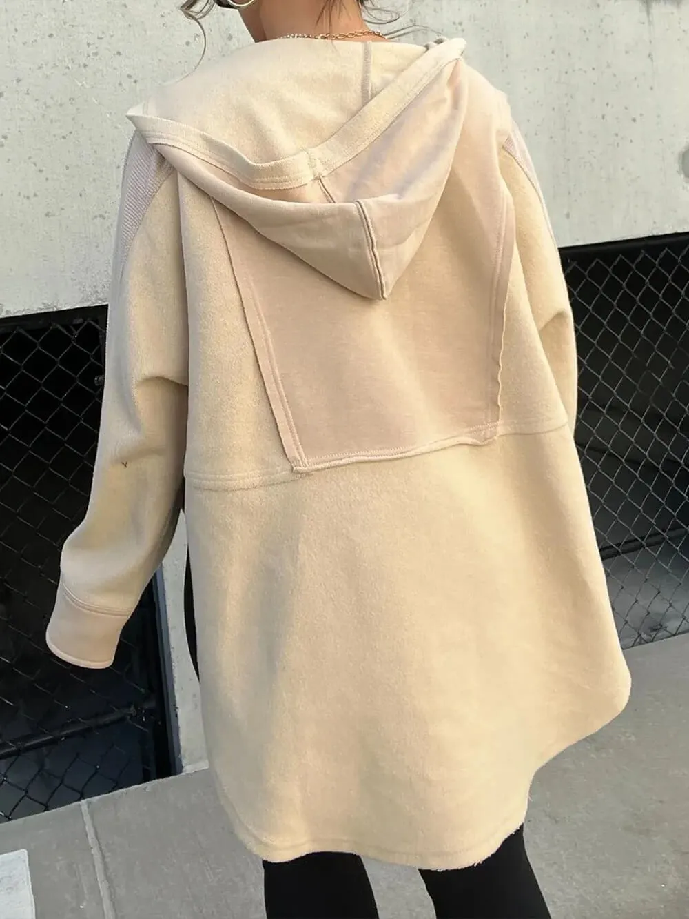 Tong Fashion Loose Casual Splicing Pullover