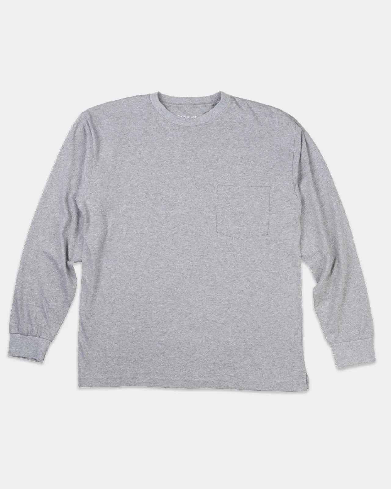 UNIVERSITY GREY LONG SLEEVE T-SHIRT