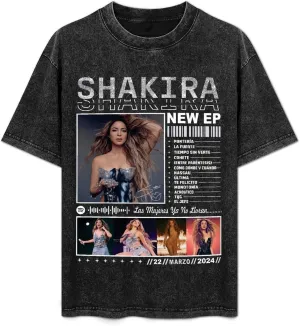 Women Shirt,Music Top Washed Tshirt Cotton Round Neck T Shirt Fashion T-Shirt Novelty Shirts for Men Classic Tee