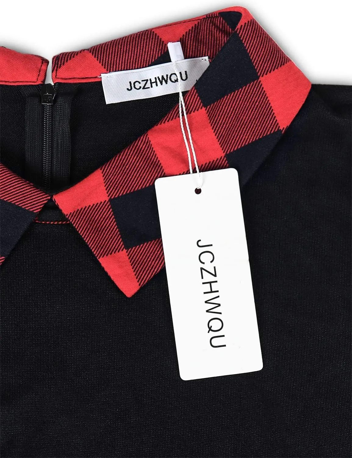 Women's Classy Lapel Collar Long Sleeve Curved Hem Tunic Sweatshirt