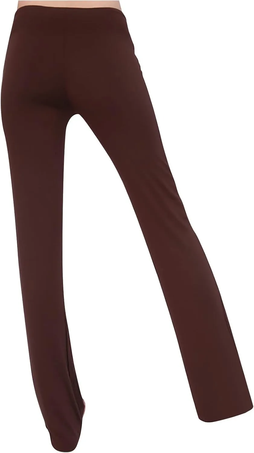 Women's Wide Leg Yoga Pants High Waist Drawstring Tummy Control Trousers Comfy Lounge Flare Pant Workout Leggings